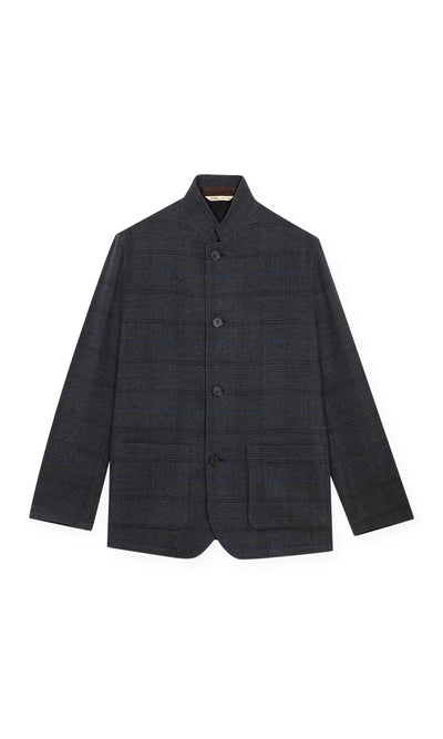 Car Coat In Exclusive Double Wool Fabric
