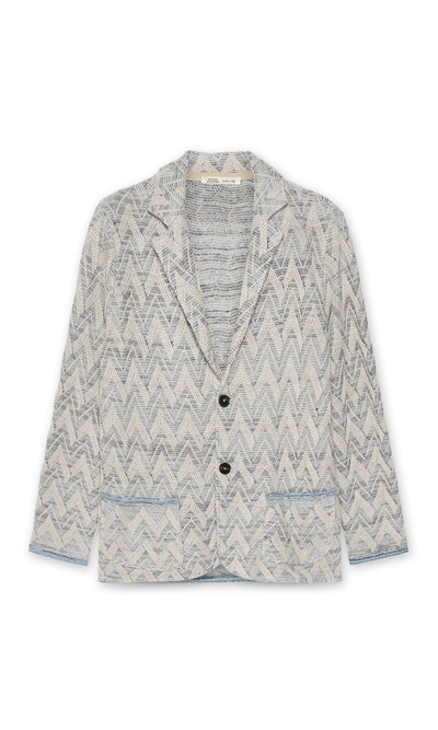 Herringbone Swacket In Linen, Silk and Cotton
