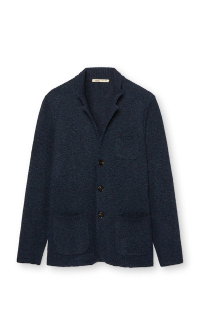 Wool Blend Three Button Jacket