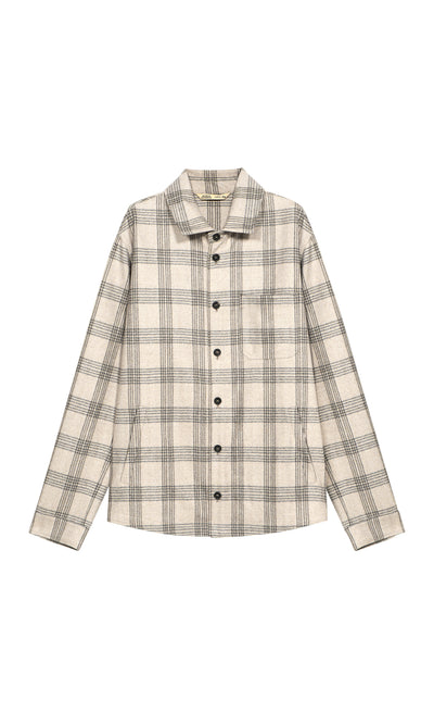 Extra Fine Wool Overshirt with Exclusive Design by Lanificio Fratelli Tallia Di Delfino