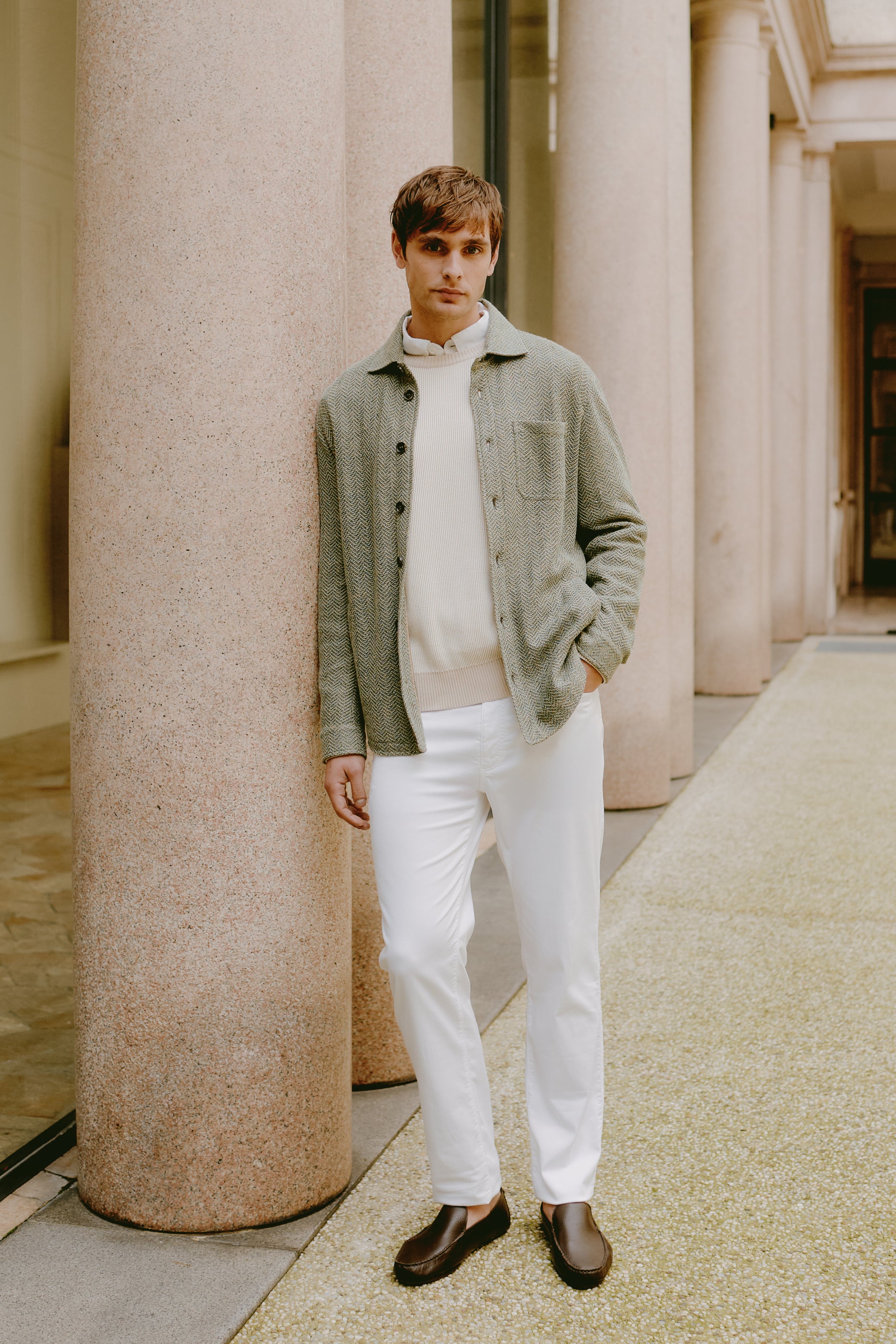 5 Pocket Garment Dyed Trousers