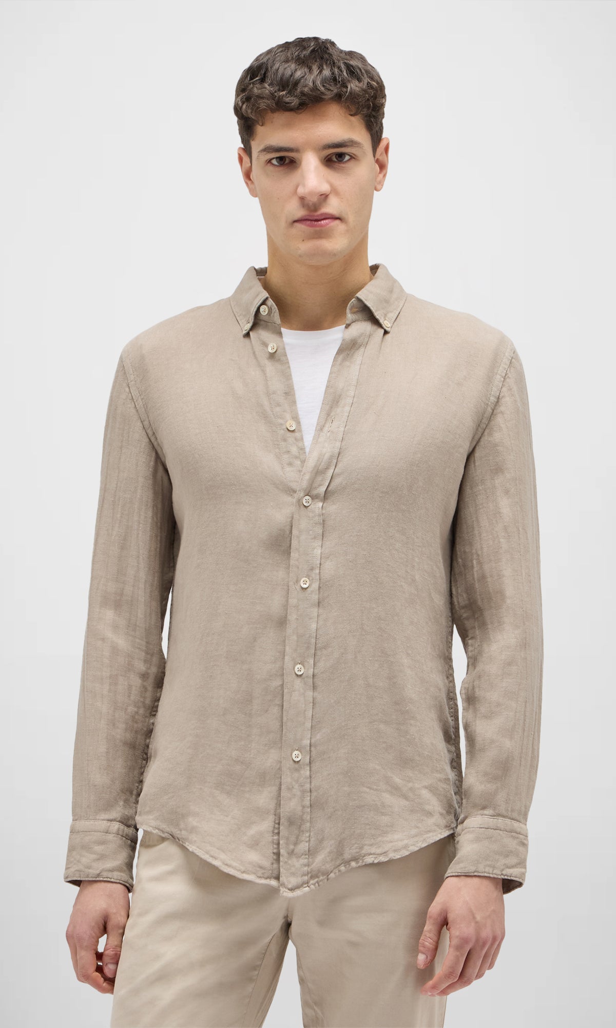 Garment Dyed Linen Shirt