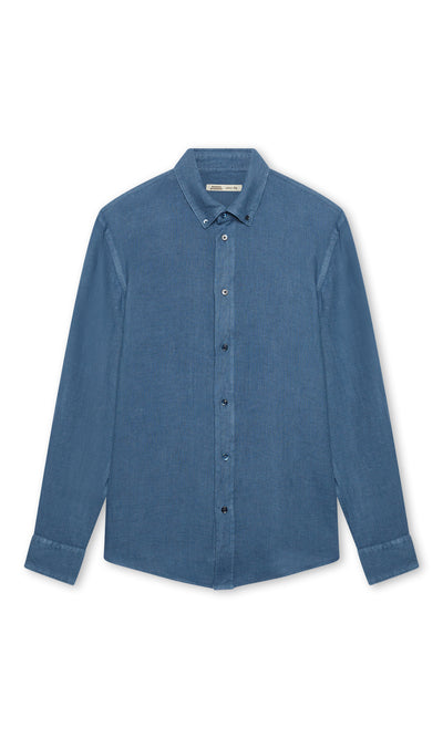 Garment Dyed Linen Shirt