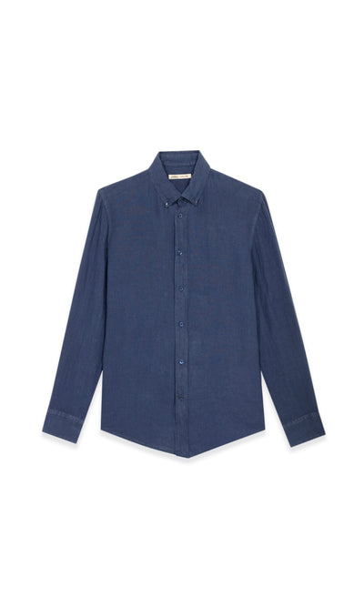 Garment Dyed Linen Shirt