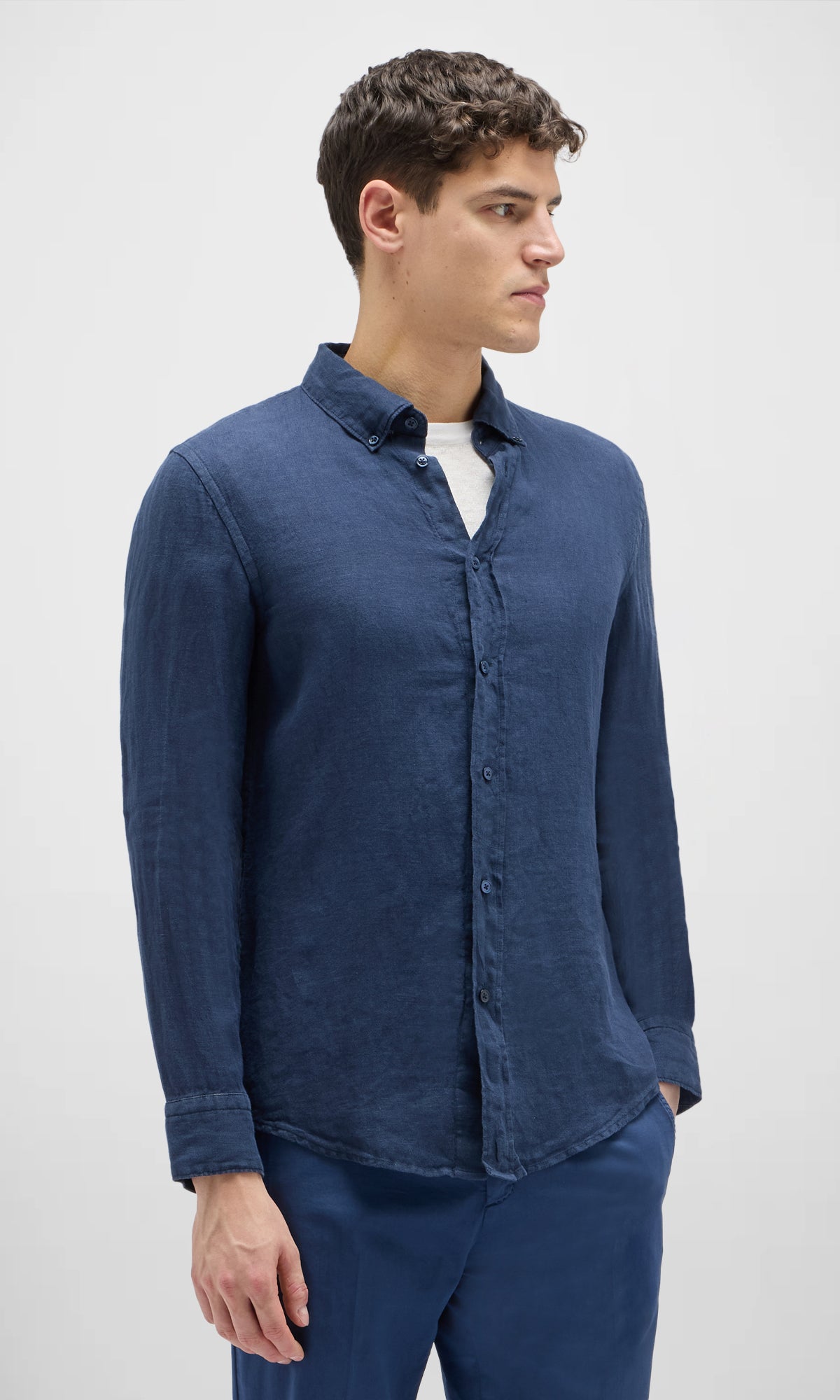 Garment Dyed Linen Shirt