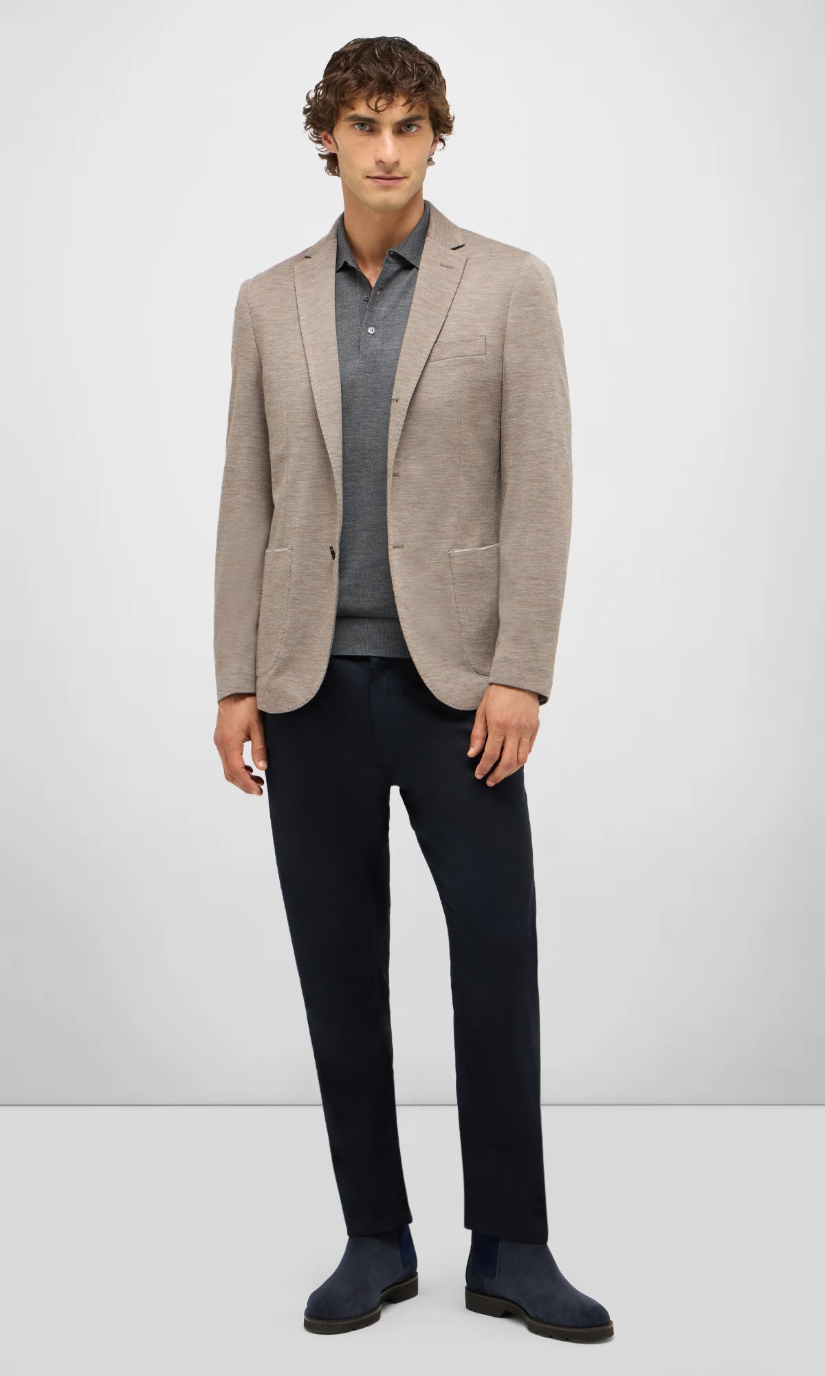 Pure Wool Jersey Jacket