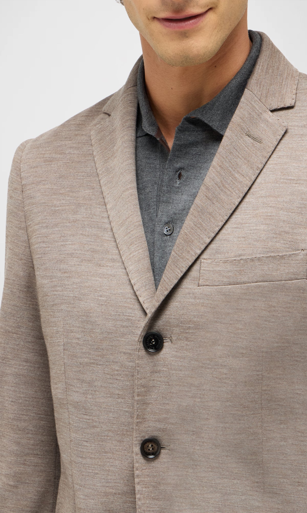 Pure Wool Jersey Jacket