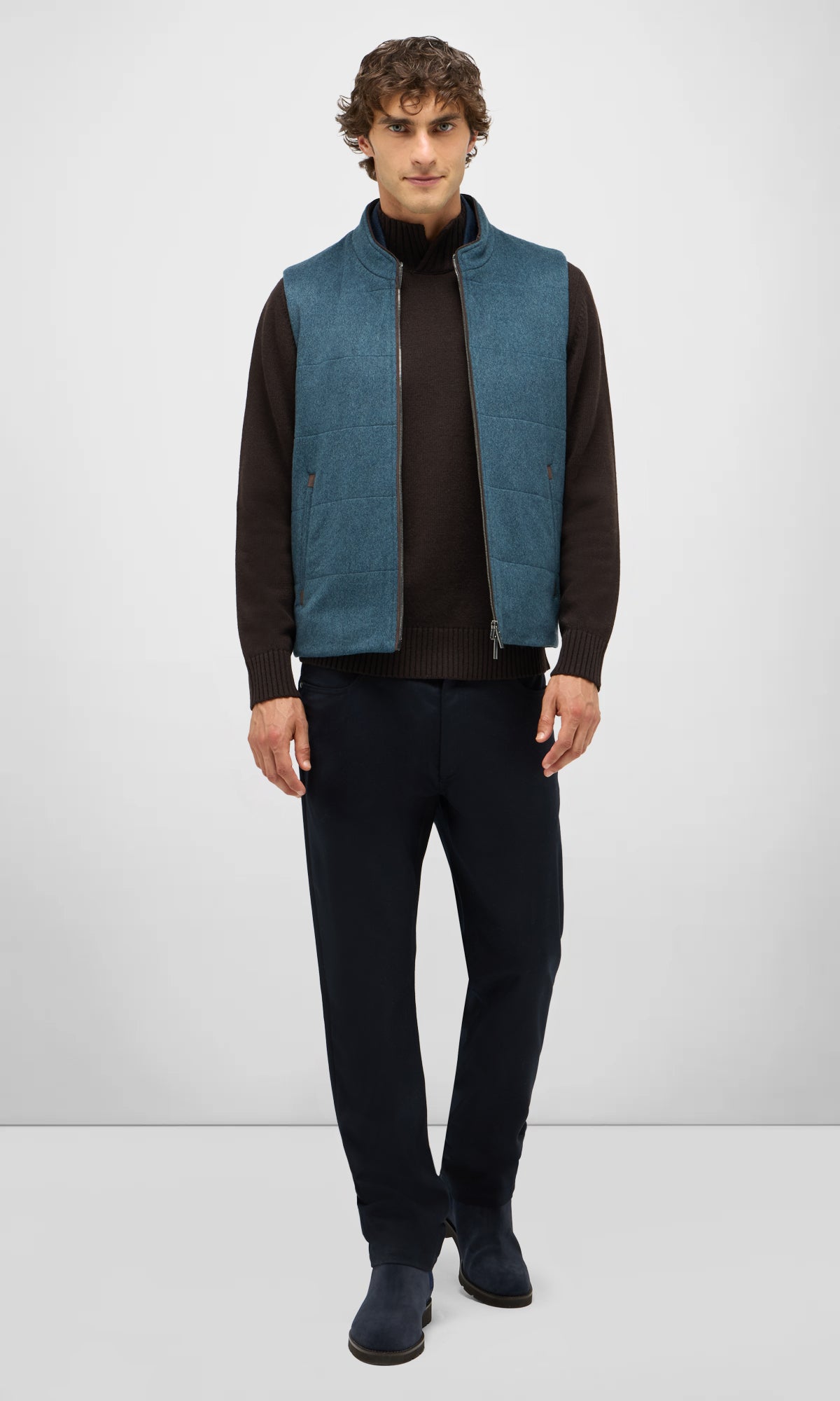 Five-Pocket Trousers in Stretch Wool Twill