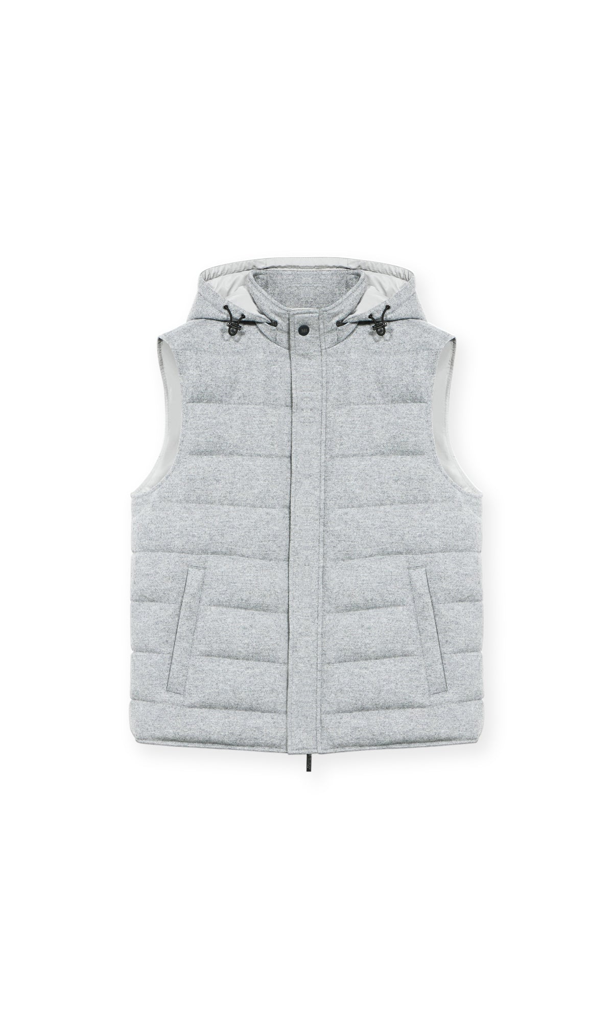 Goose Down Padded Vest with Detachable Hood