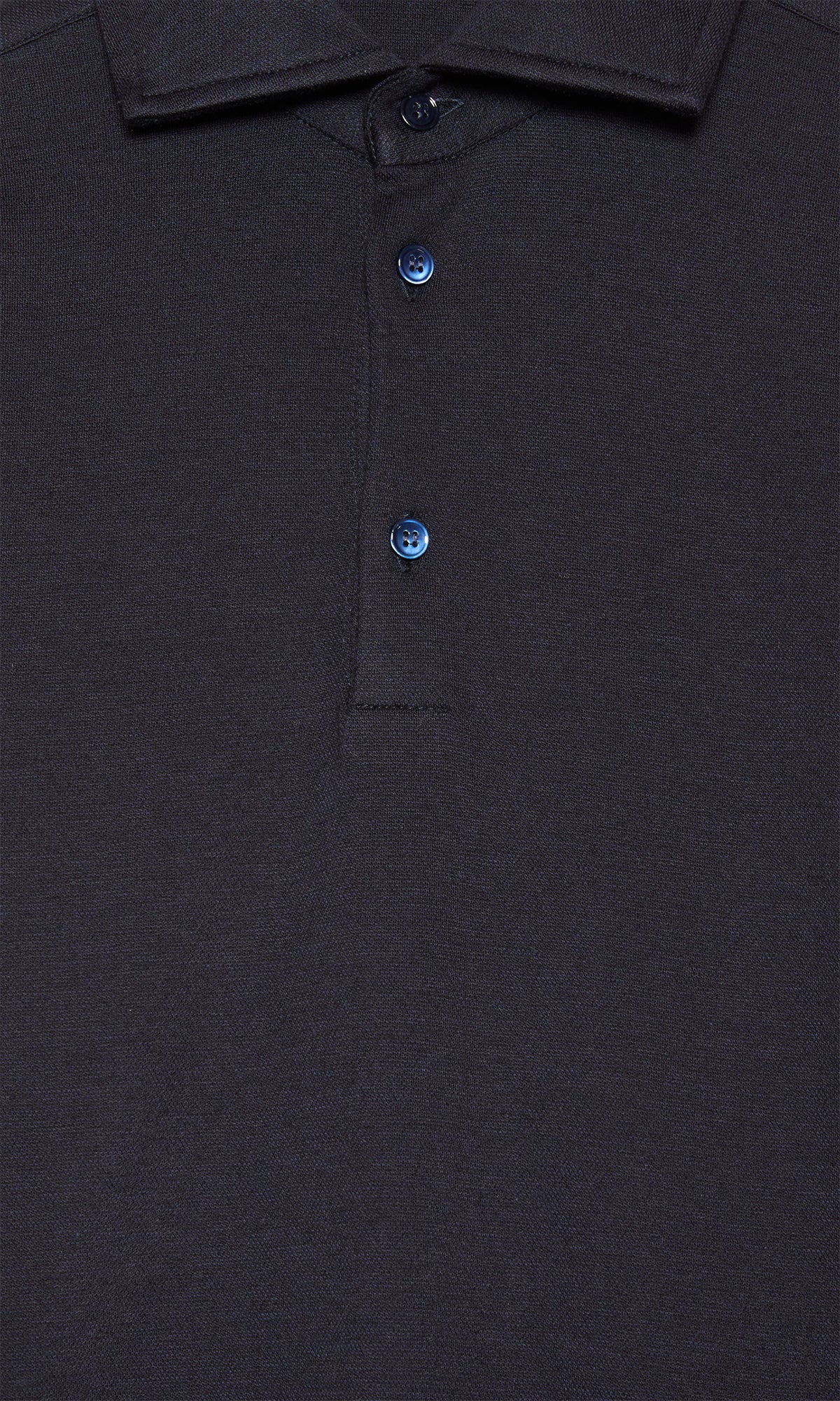 3-Button Polo Shirt in Cotton, Cashmere and Silk