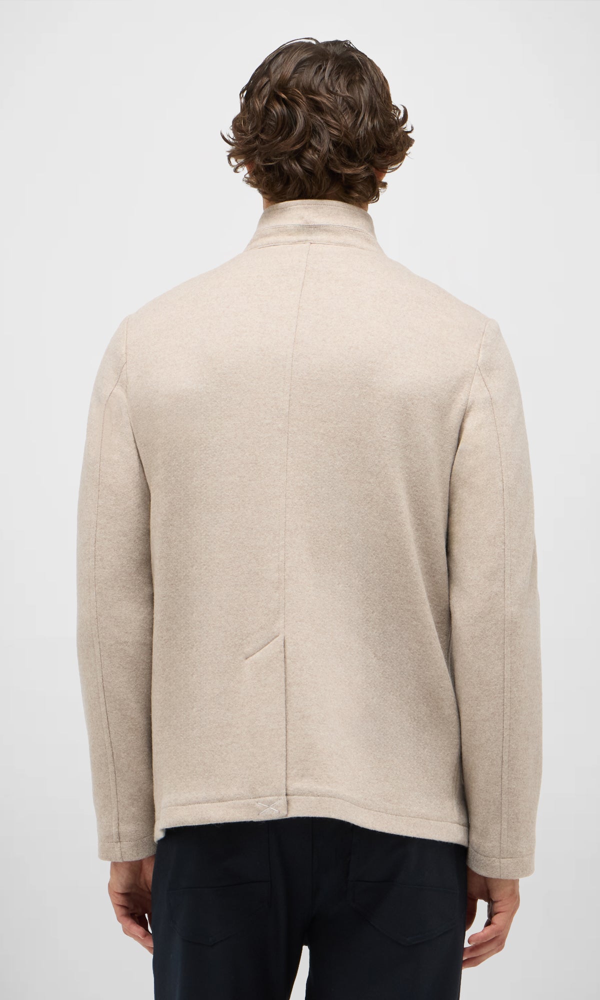 Stendhal Jacket With Stand Up Collar In Exclusive Light Wool Felt