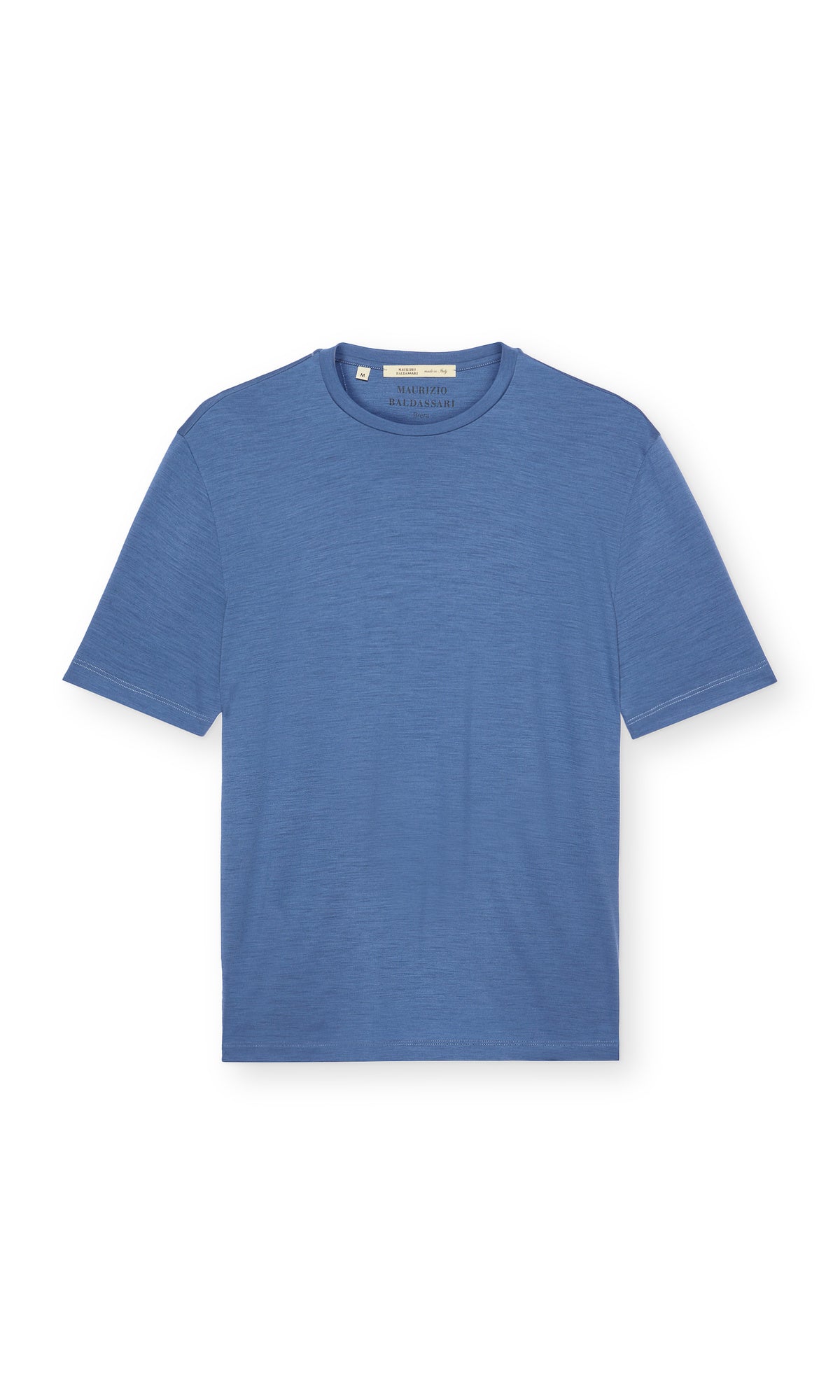 Short-sleeved T-Shirt in pure Merino wool