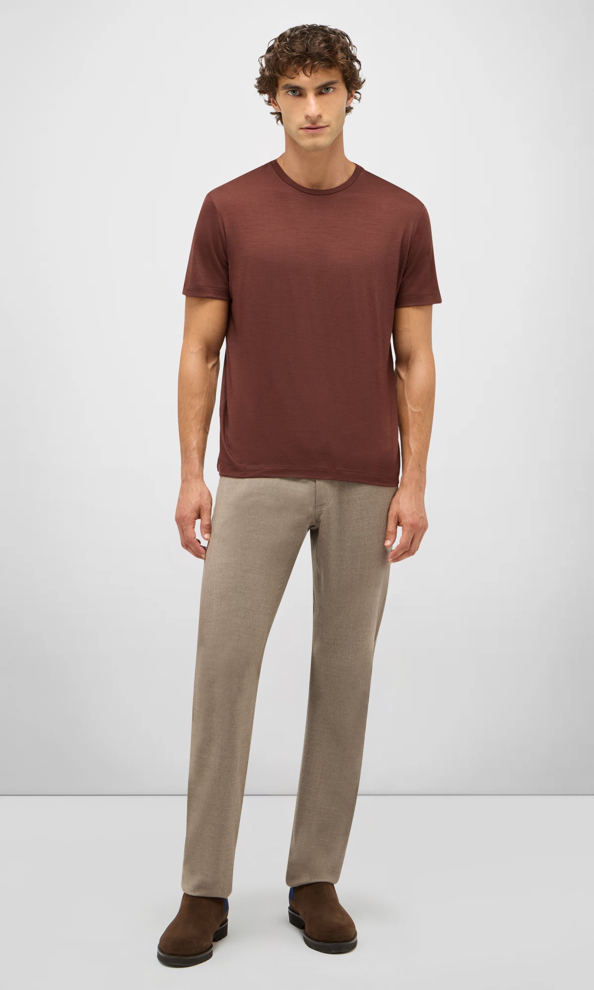 Linate Short-sleeved T-shirt in Techmerino fabric