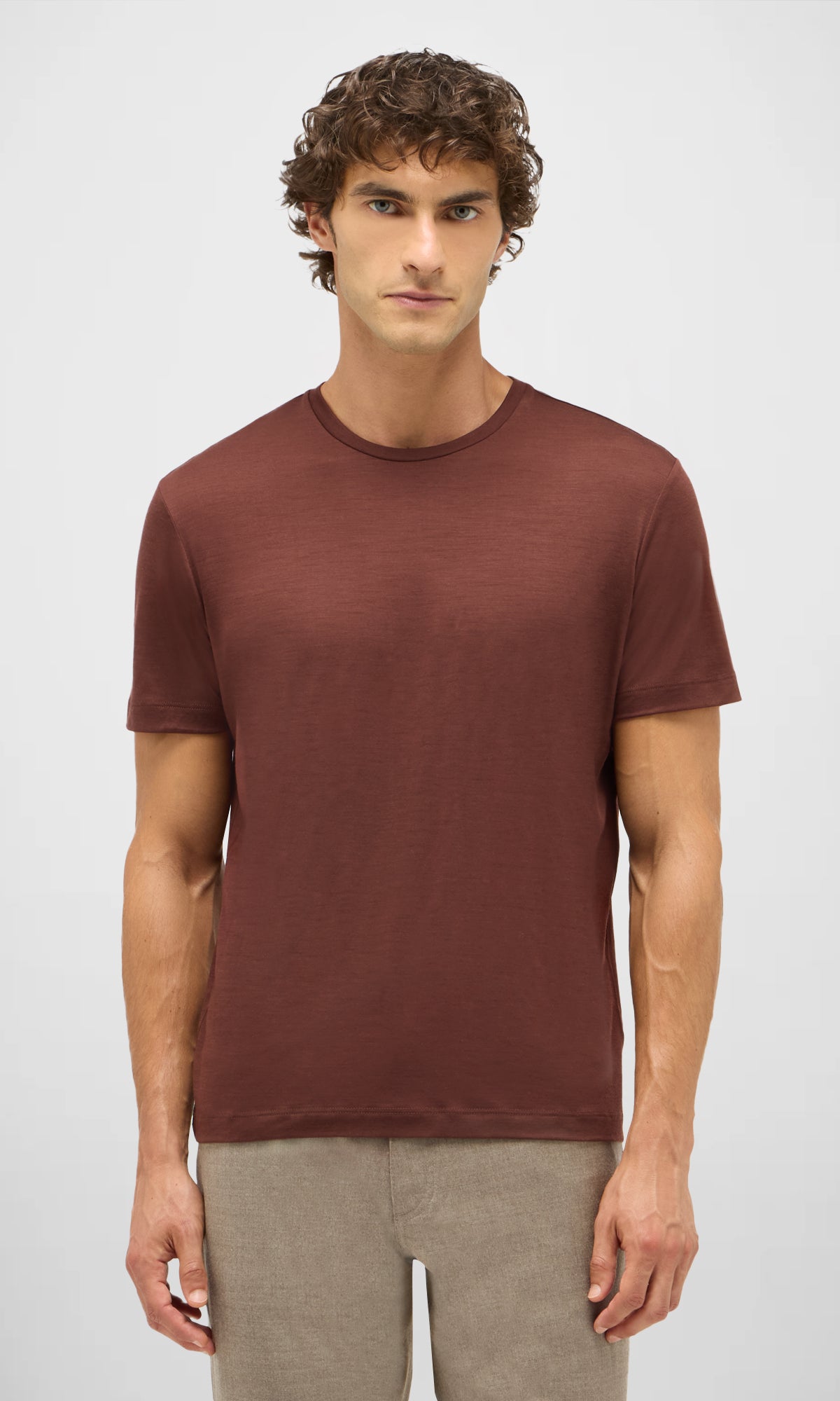 Linate Short-sleeved T-shirt in Techmerino fabric