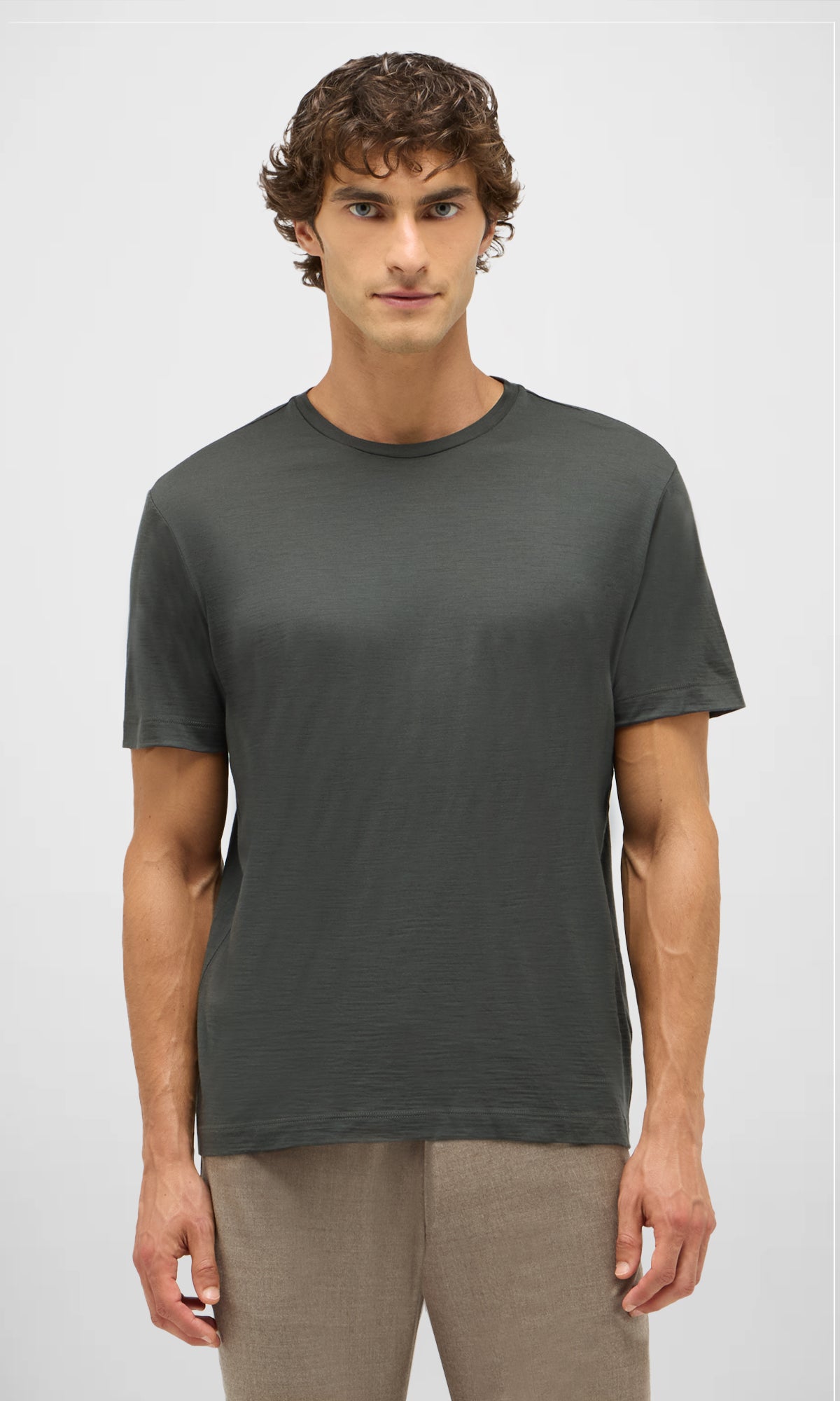 Linate Short-sleeved T-shirt in Techmerino fabric
