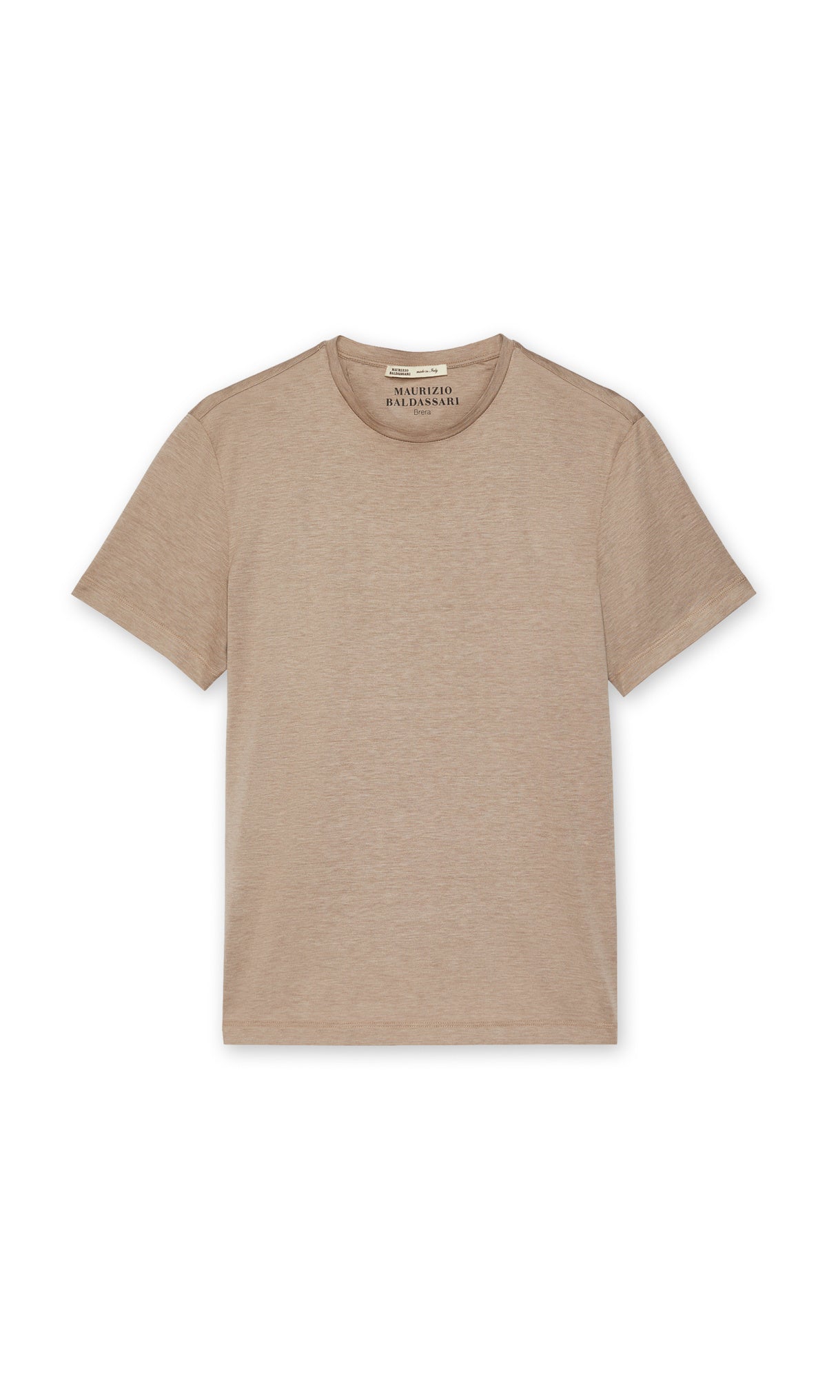 Cotton And Silk Short Sleeve T-Shirt