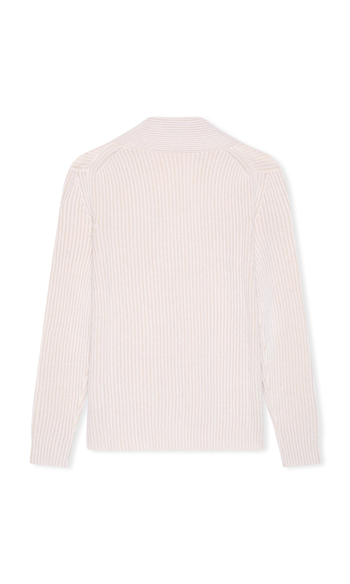 V-Neck Sweater in Vanisè Stitch, Cashmere and Wool