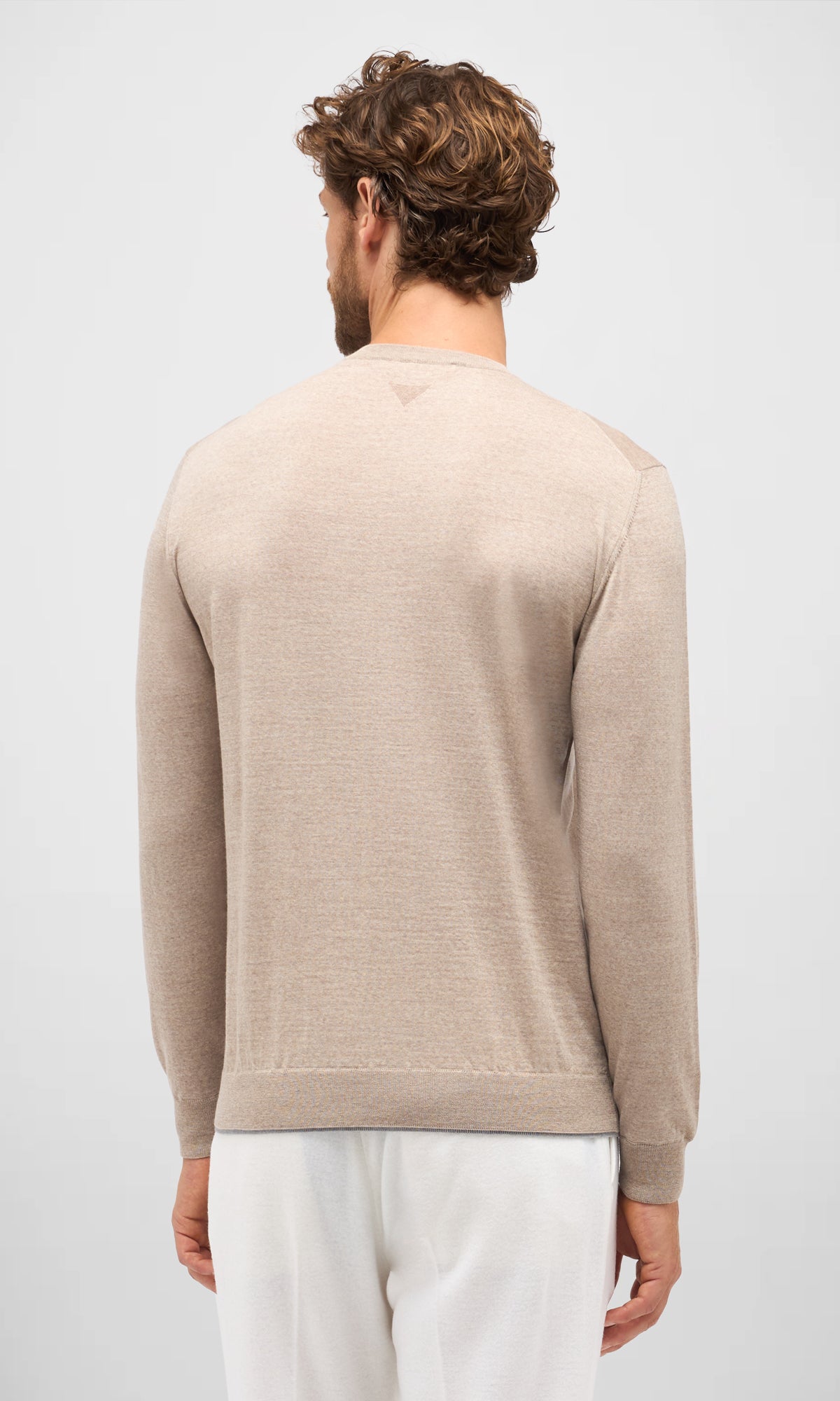 Round-Neck Sweater In Extra Fine Wool