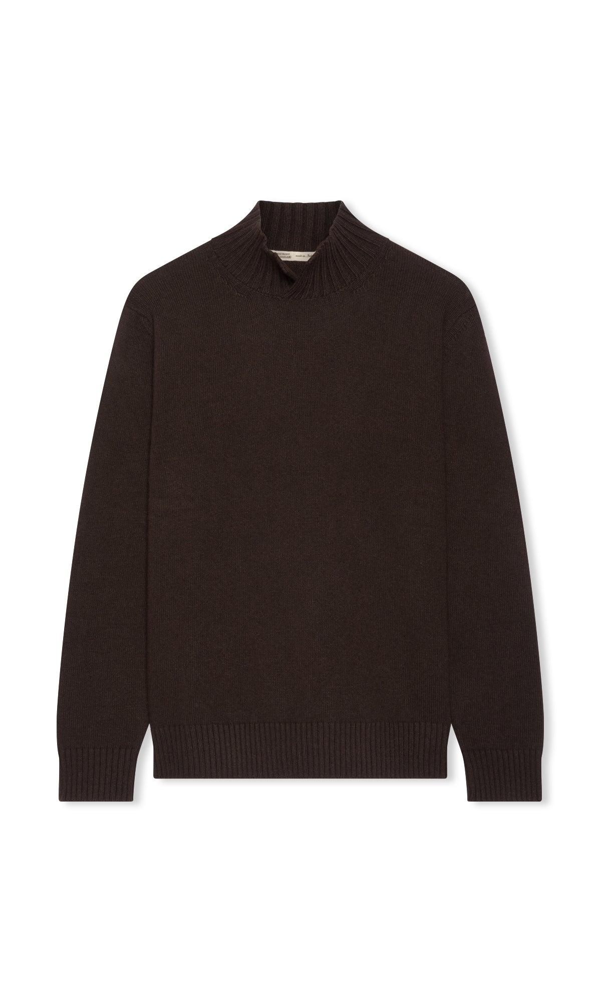Open Turtleneck in Wool and Cashmere Blend