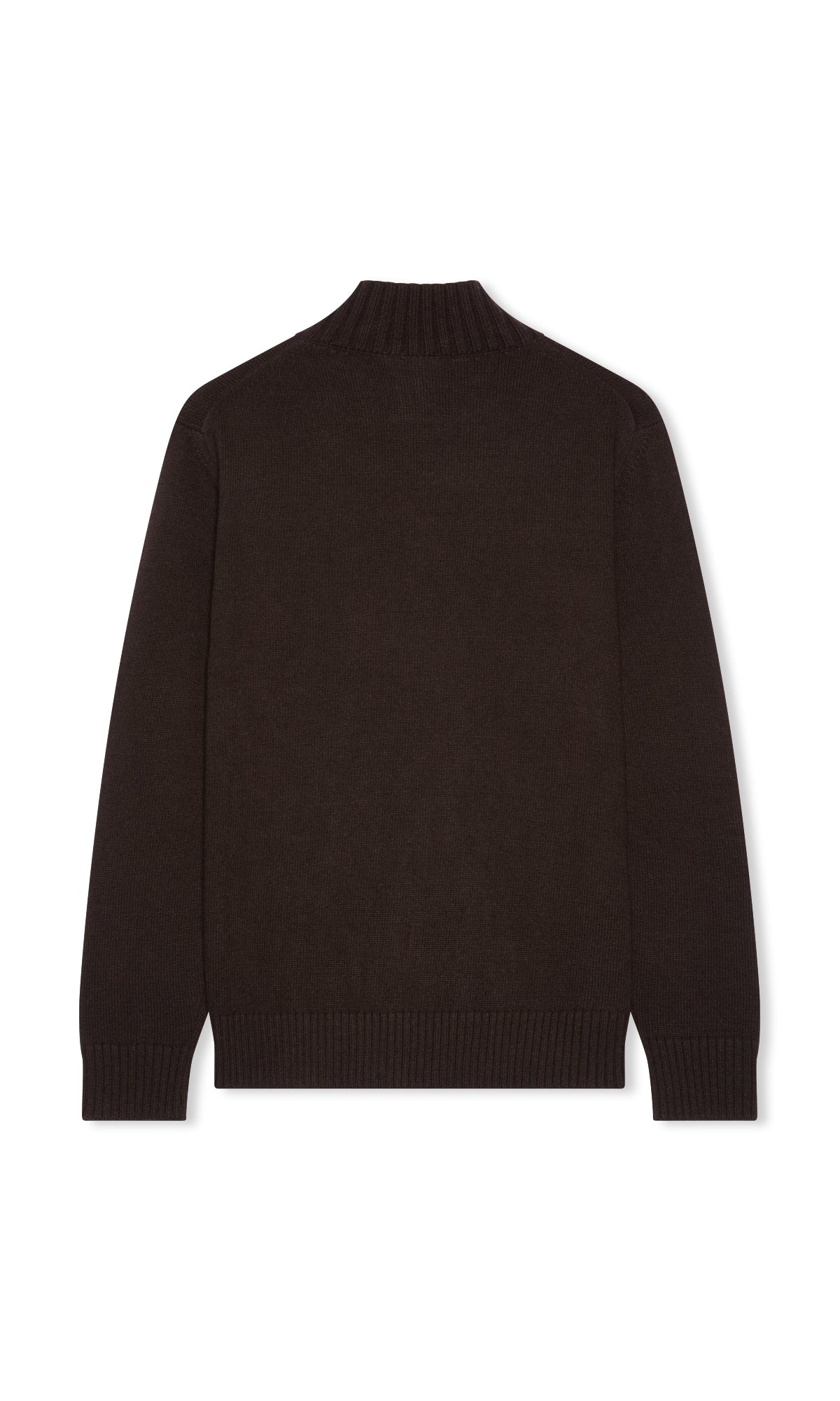 Open Turtleneck in Wool and Cashmere Blend