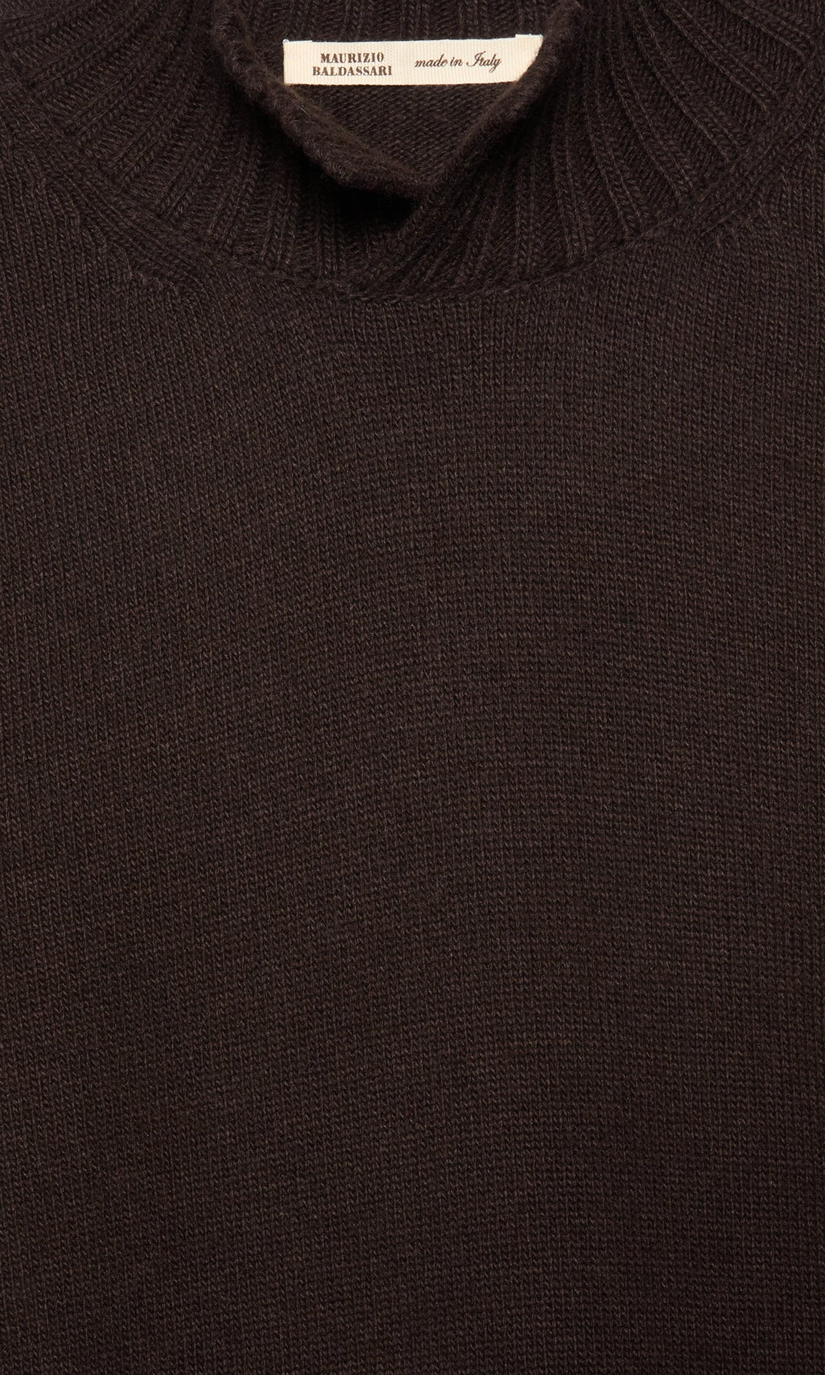 Open Turtleneck in Wool and Cashmere Blend