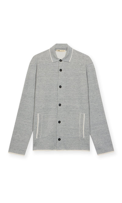 Overshirt In Punto Milano Millerighe