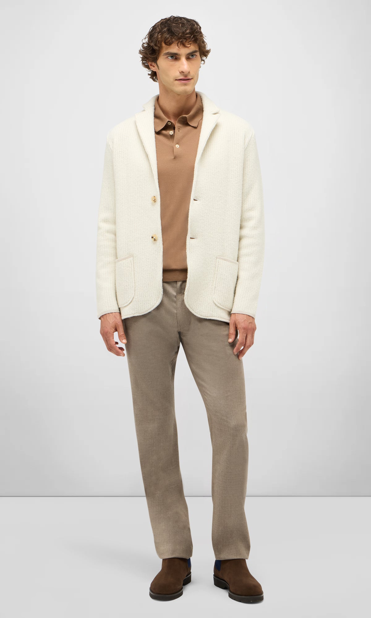 Swacket In Bouclè Wool and Cashmere