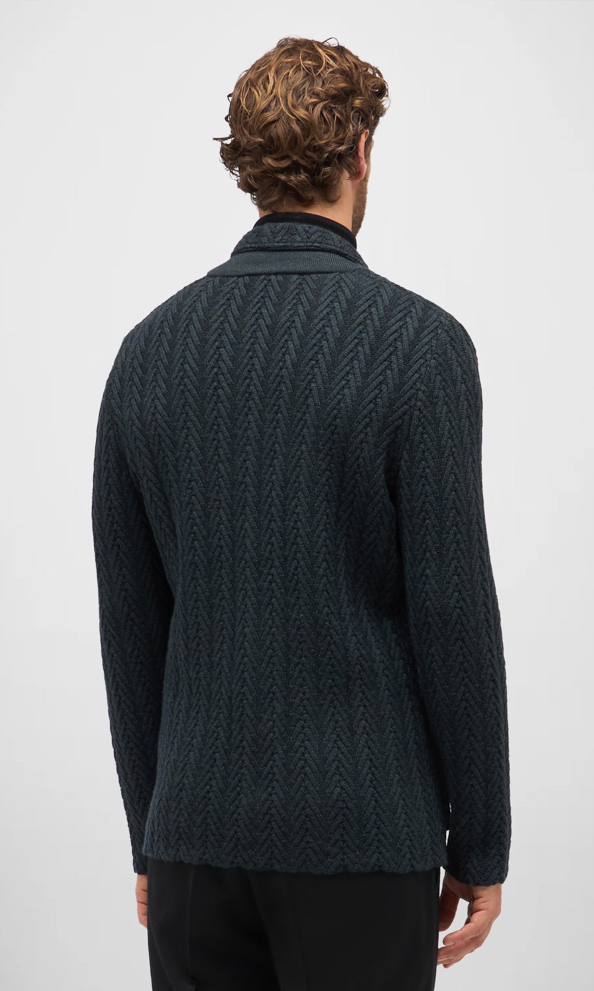 Wool Herringbone Swacket 