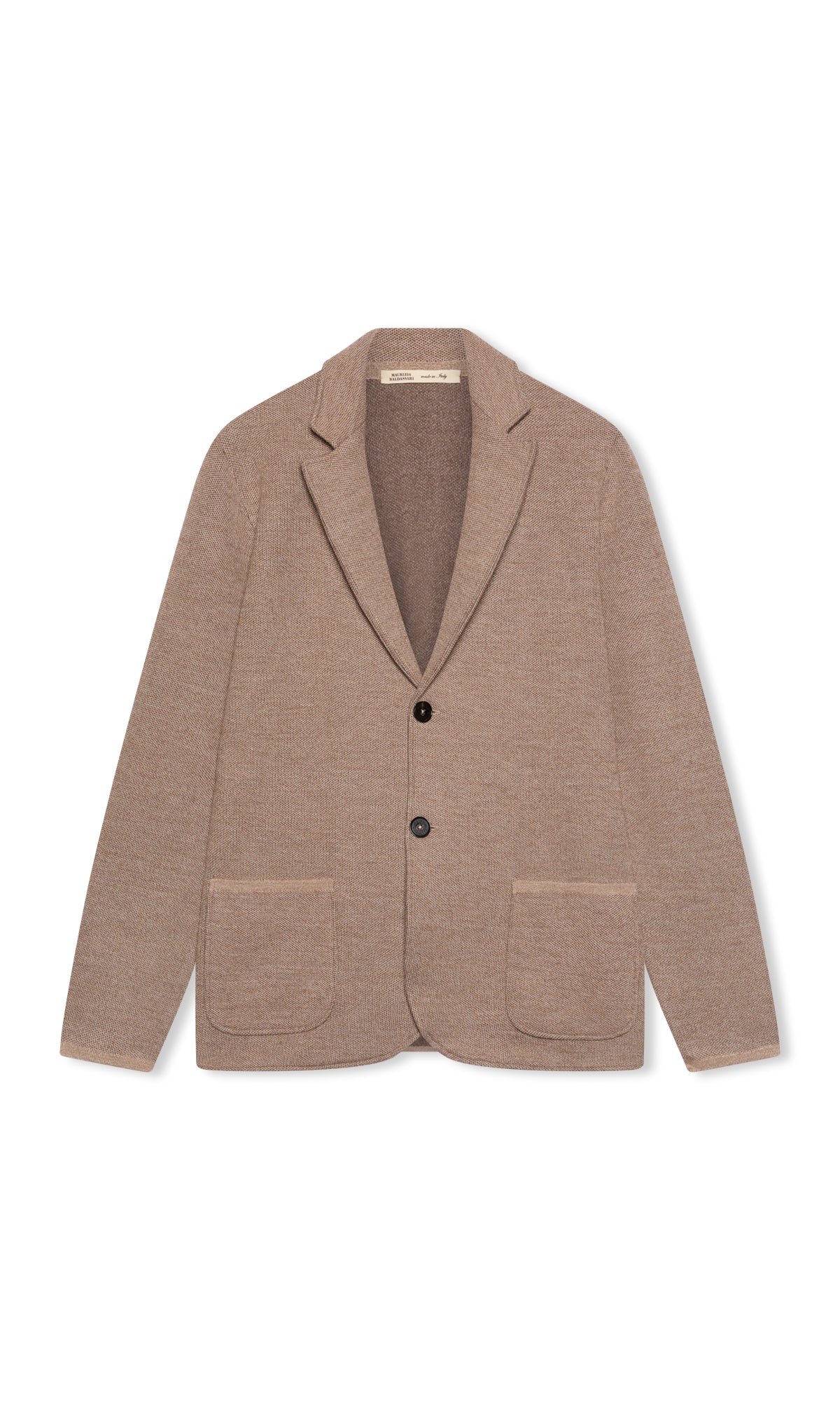 Two-Button Cotton and Wool Piquet Swacket