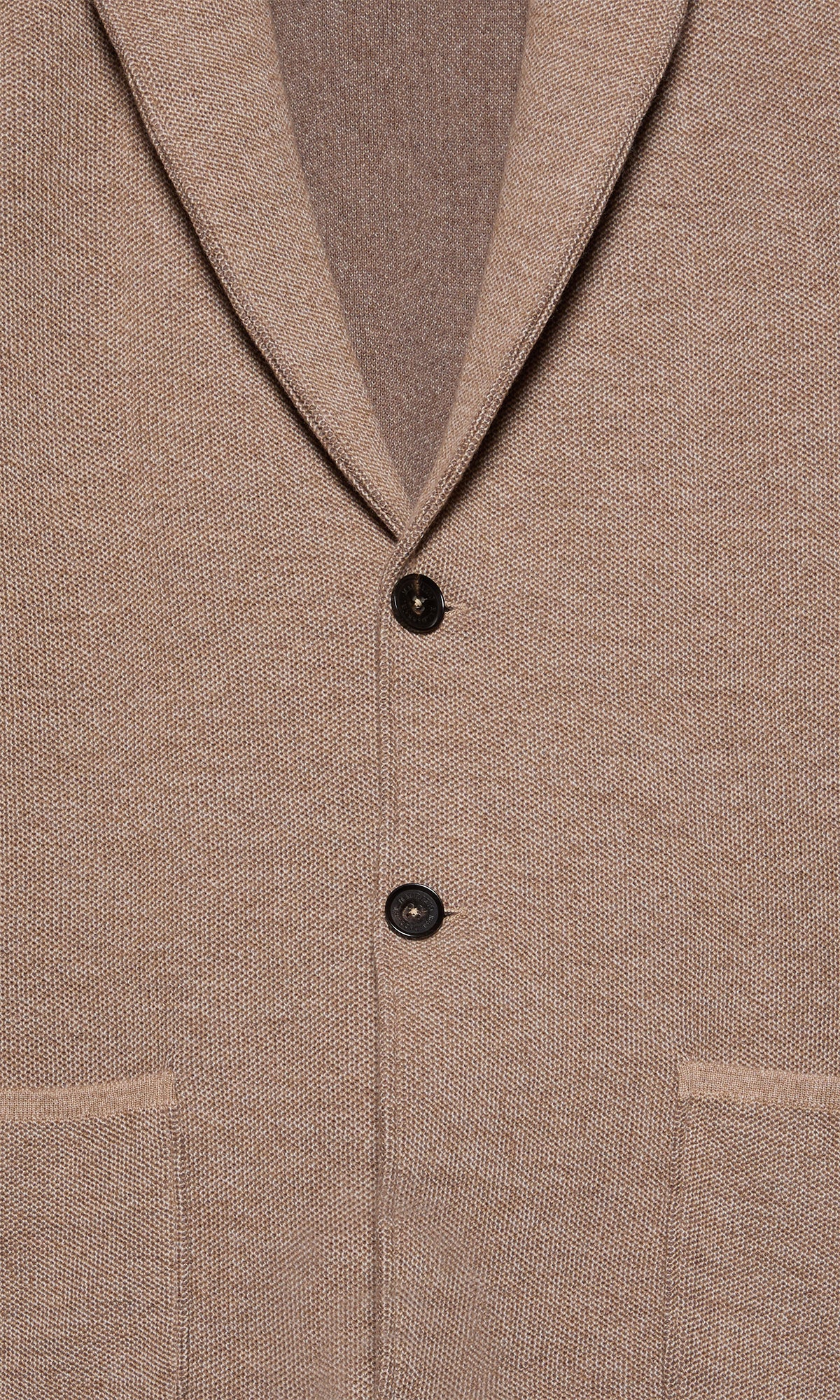 Two-Button Cotton and Wool Piquet Swacket