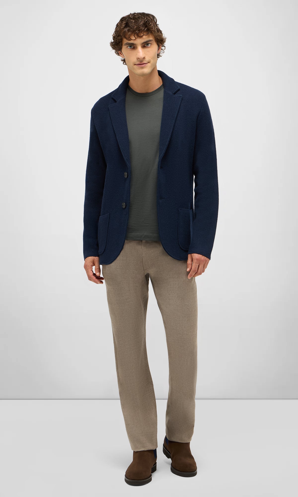Pique Stitch Swacket in Wool and Cashmere