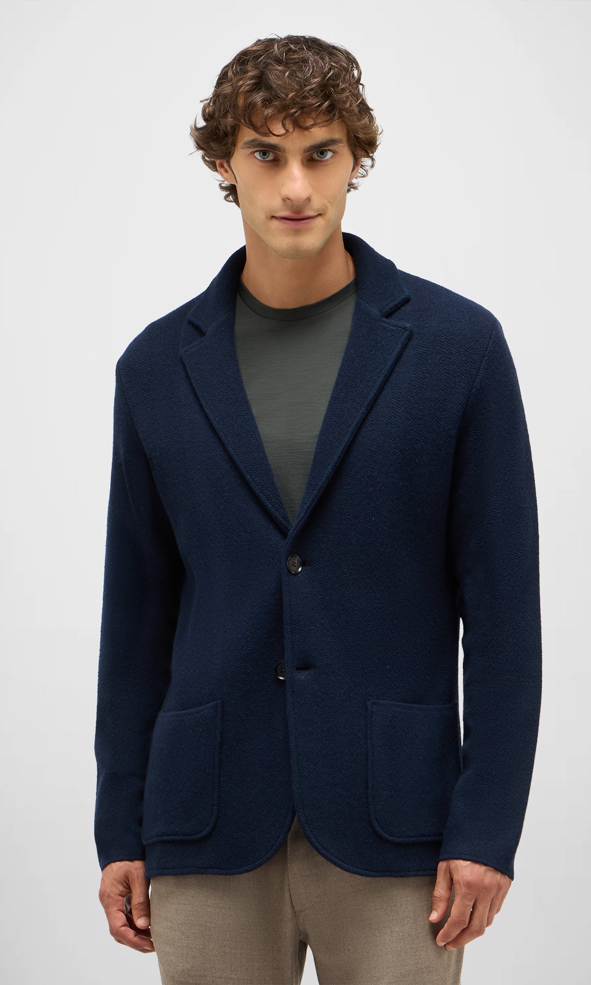 Pique Stitch Swacket in Wool and Cashmere