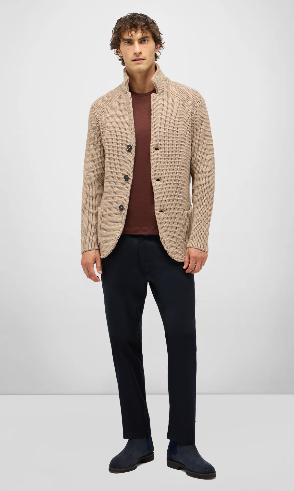 Five-Pocket Trousers in Stretch Wool Twill