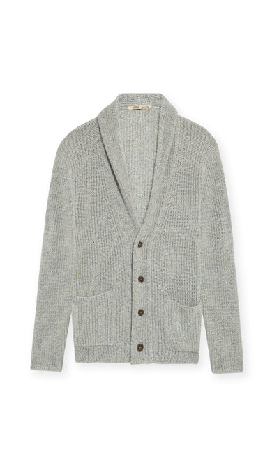 Cardigan In Lino e Cashmere