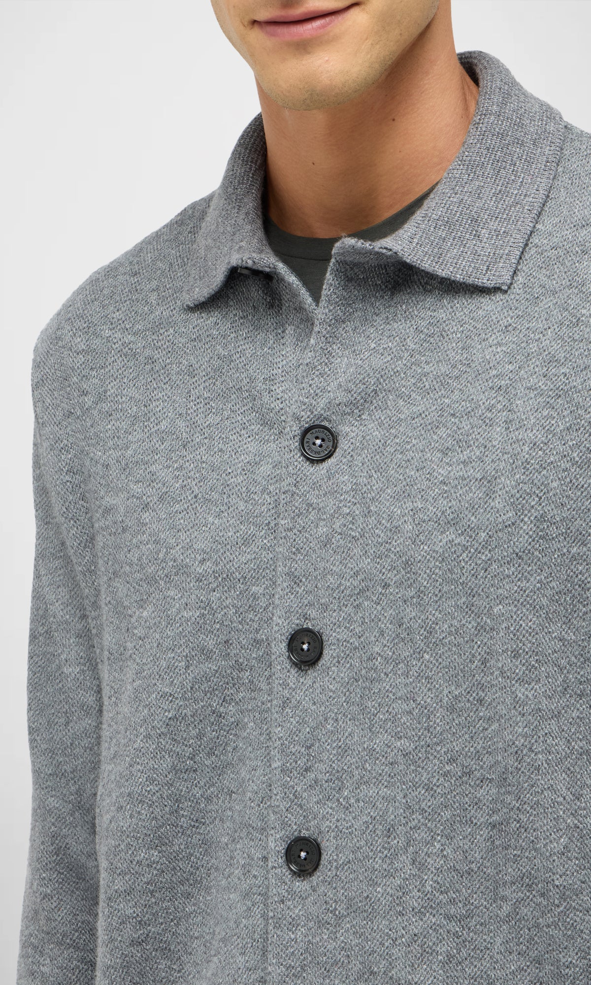 Piquet Knit Blouson In Wool And Cashmere