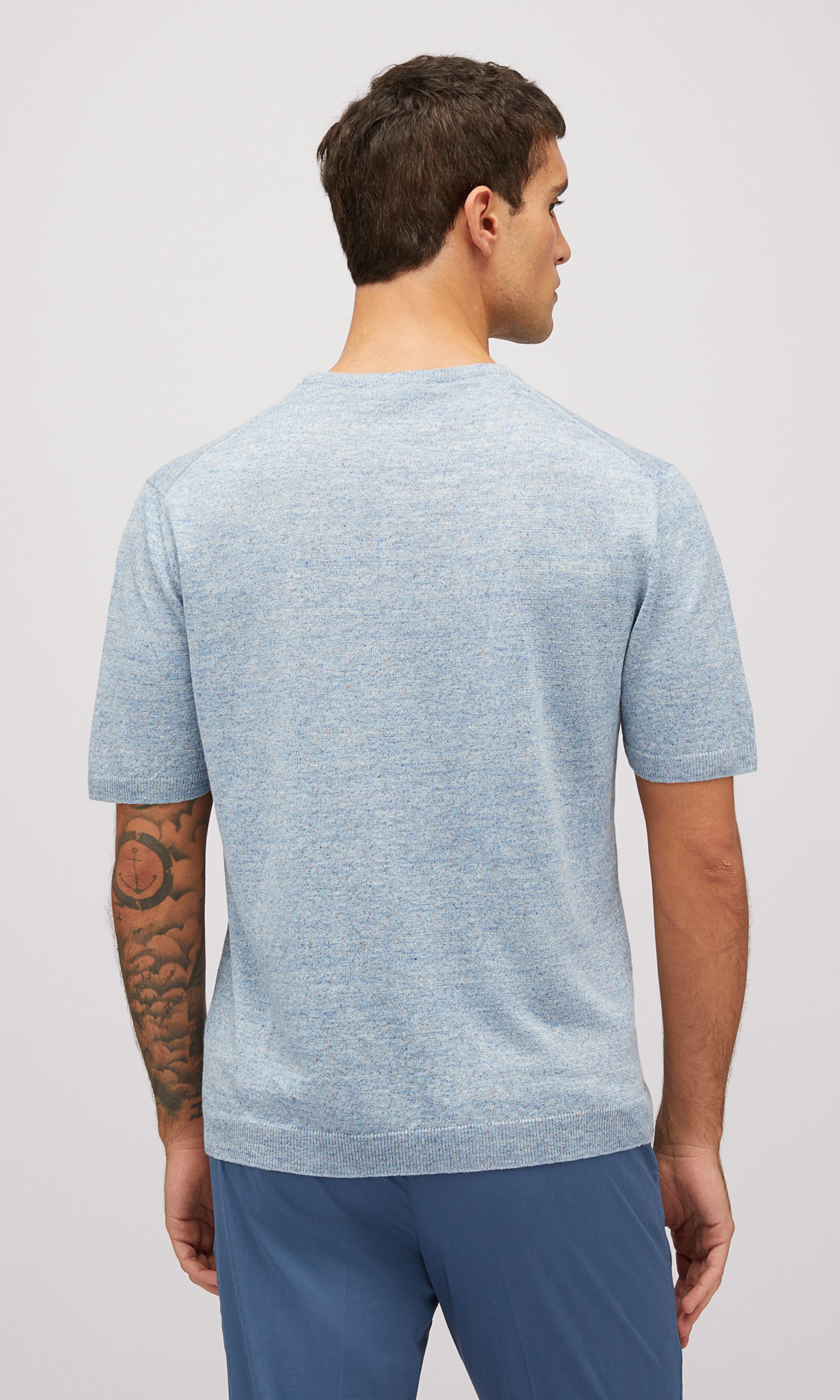 Linen Crew Neck T-Shirt