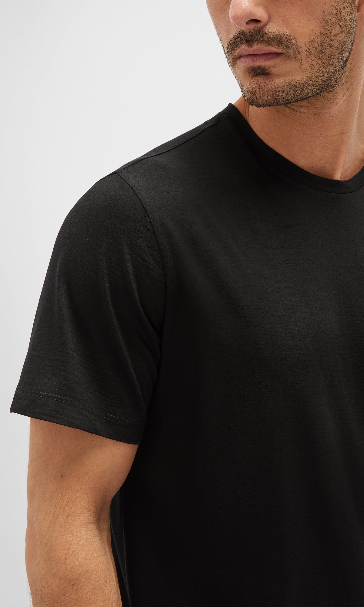 Linate Short-sleeved T-shirt in Techmerino fabric