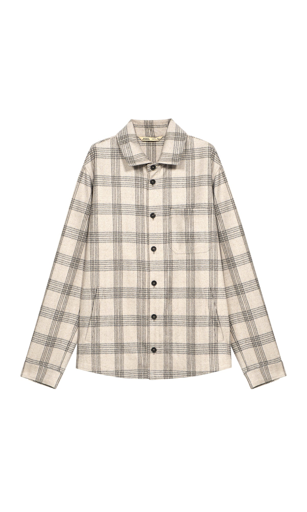 Extra Fine Wool Overshirt with Exclusive Design by Lanificio Fratelli Tallia Di Delfino