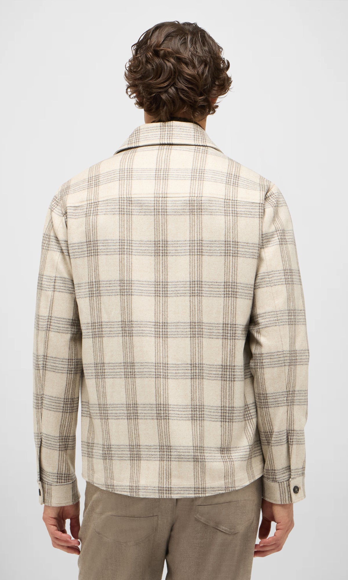 Extra Fine Wool Overshirt with Exclusive Design by Lanificio Fratelli Tallia Di Delfino