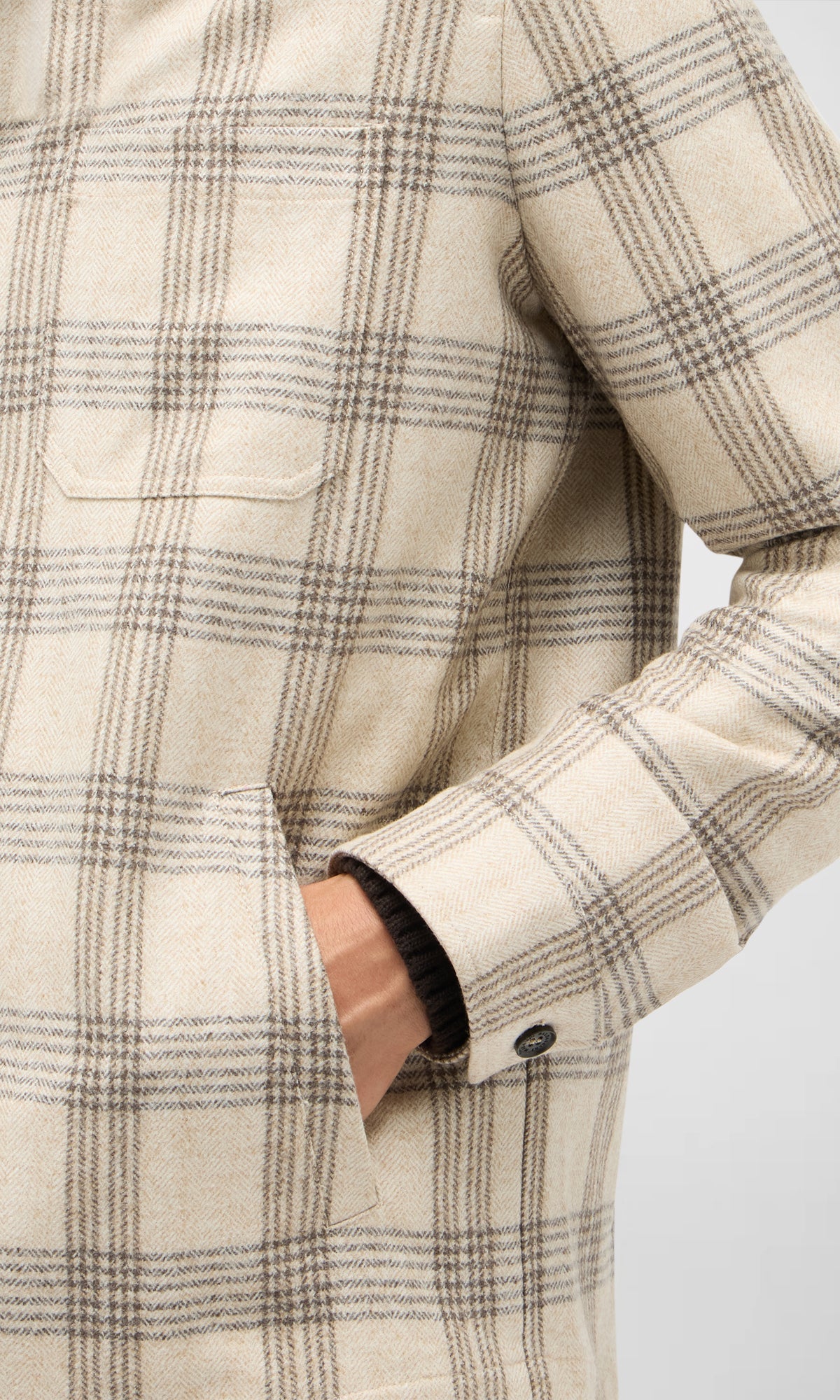 Extra Fine Wool Overshirt with Exclusive Design by Lanificio Fratelli Tallia Di Delfino