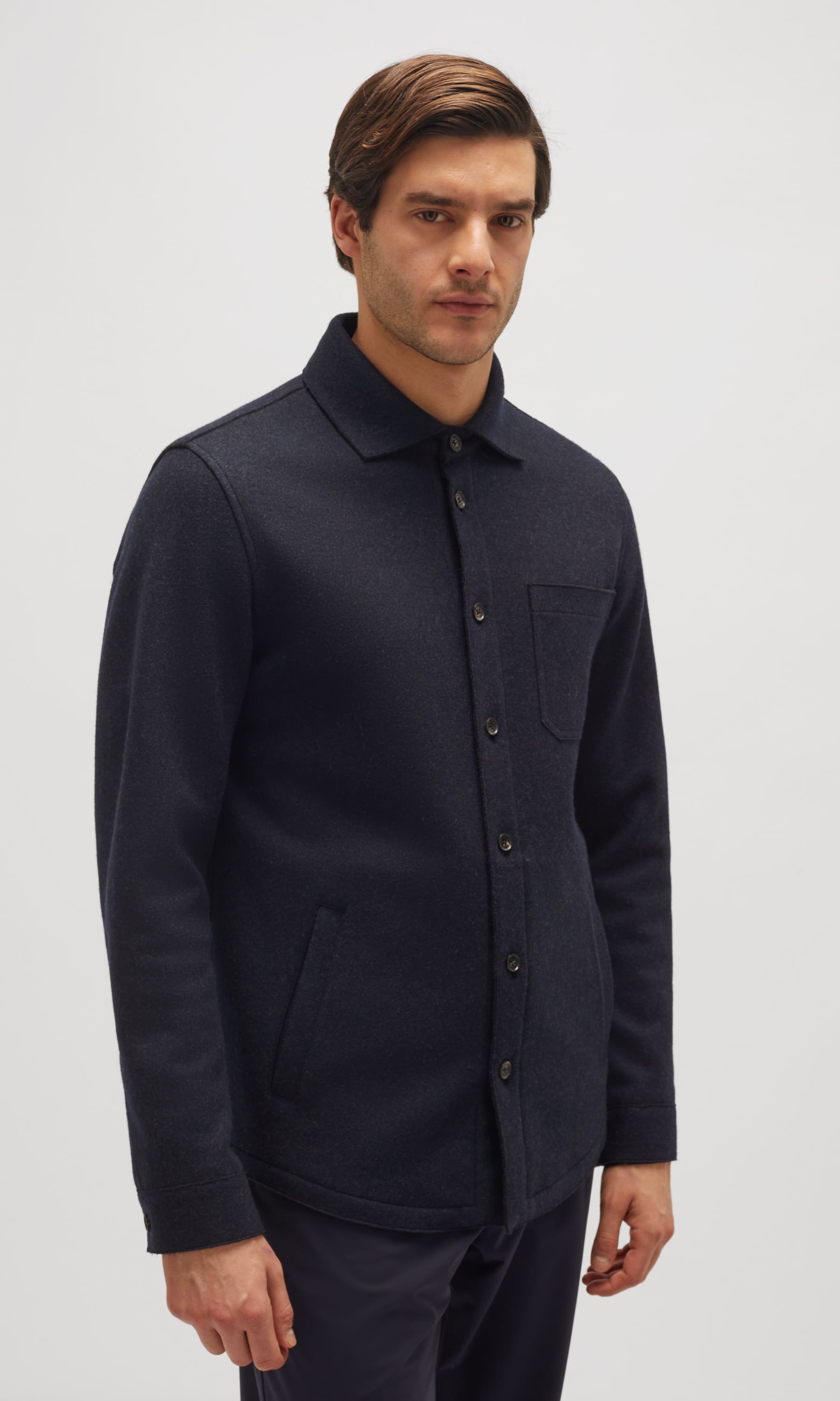 Double Wool Overshirt