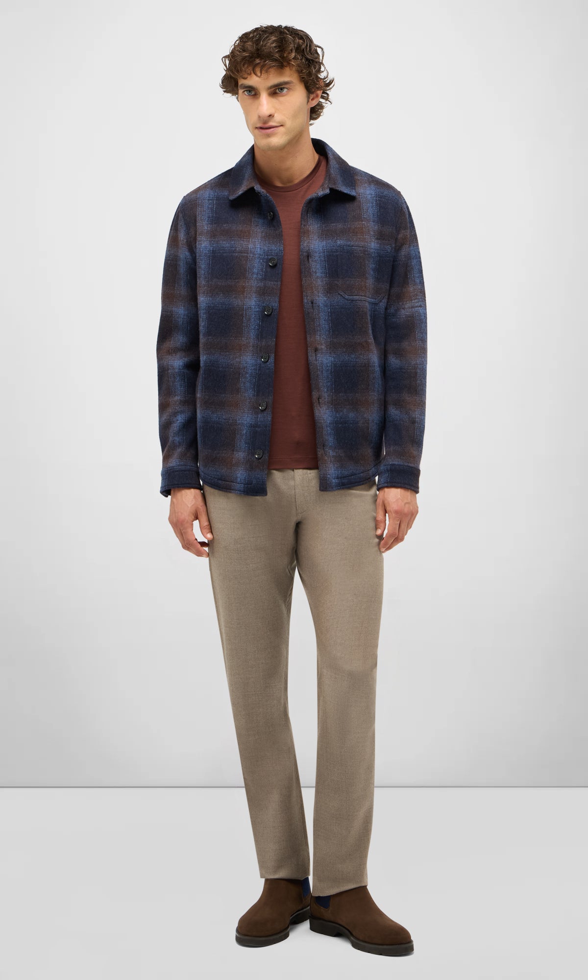 Five-Pocket Trousers in Stretch Wool Twill