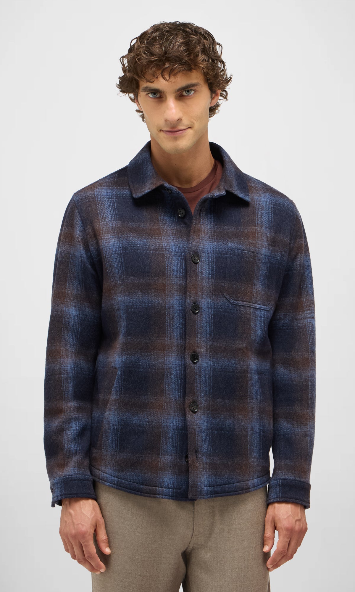 Extra Fine Wool Jersey Overshirt