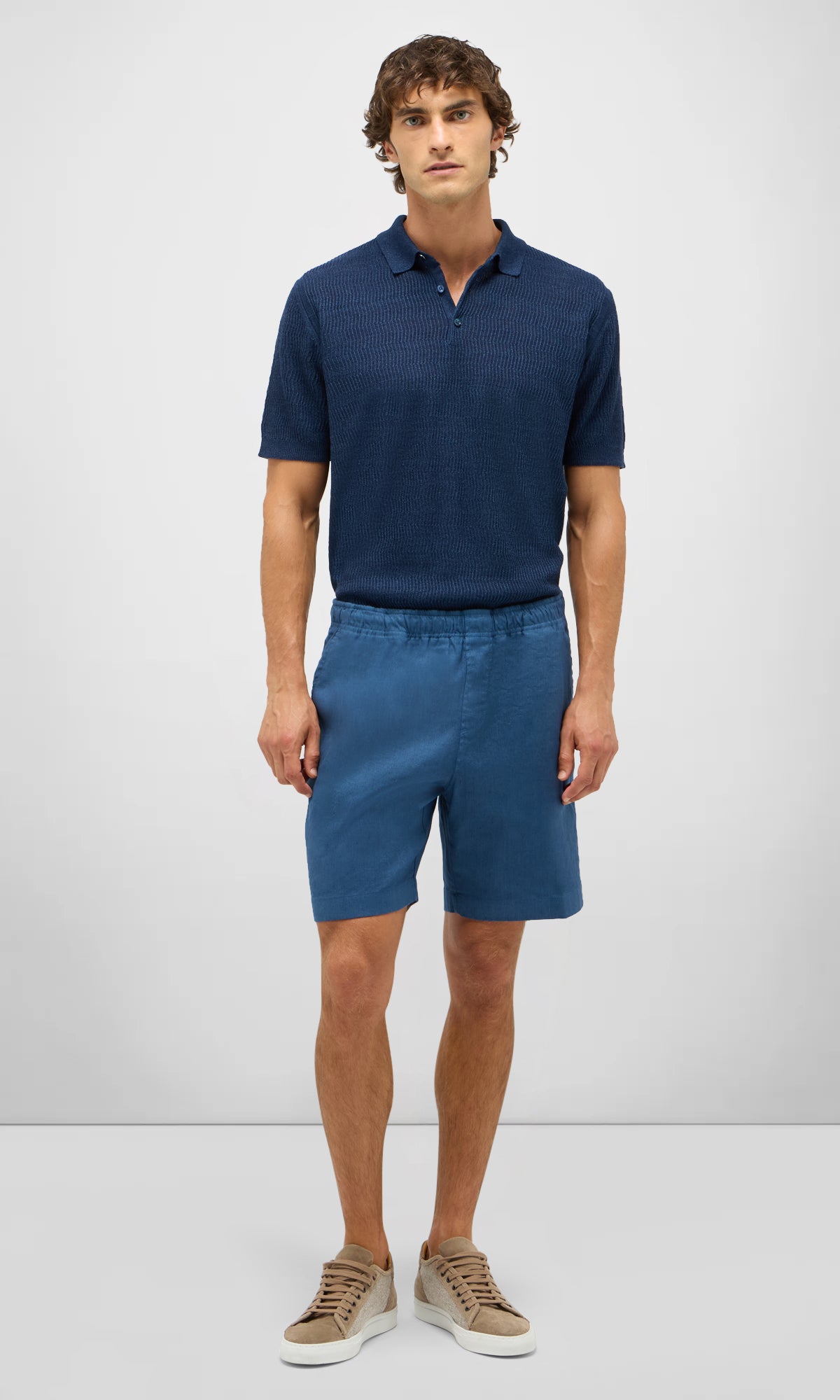 Garment Dyed Linen Shorts 