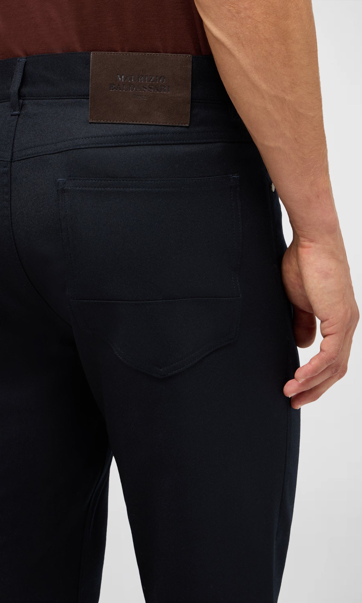 Five-Pocket Trousers in Stretch Wool Twill