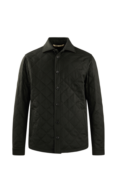 Quilted Cashmere Overshirt