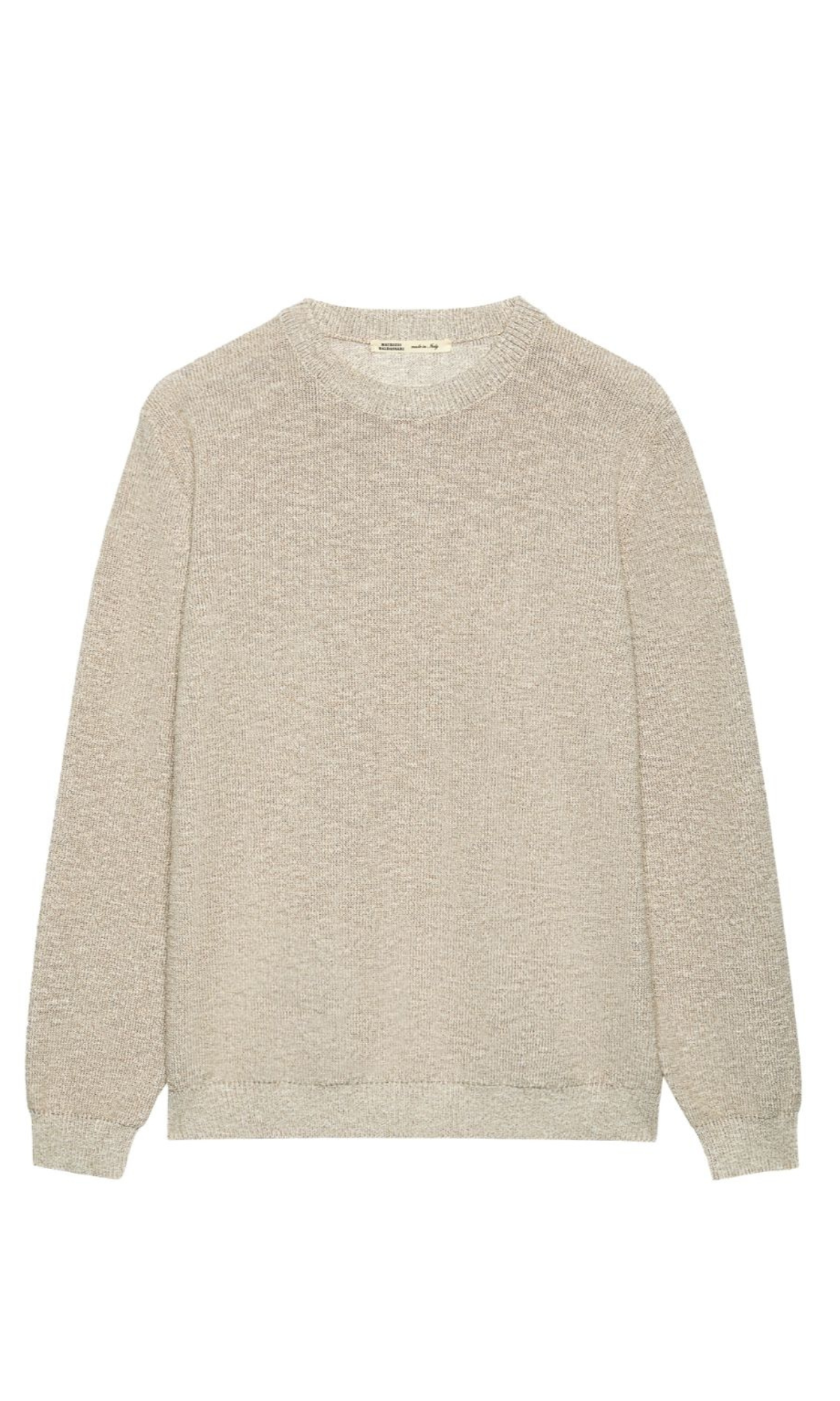 Melange Cotton Mouliné Sweater