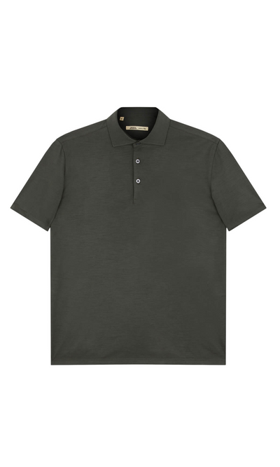 Polo In Jersey Pure Merino Wool