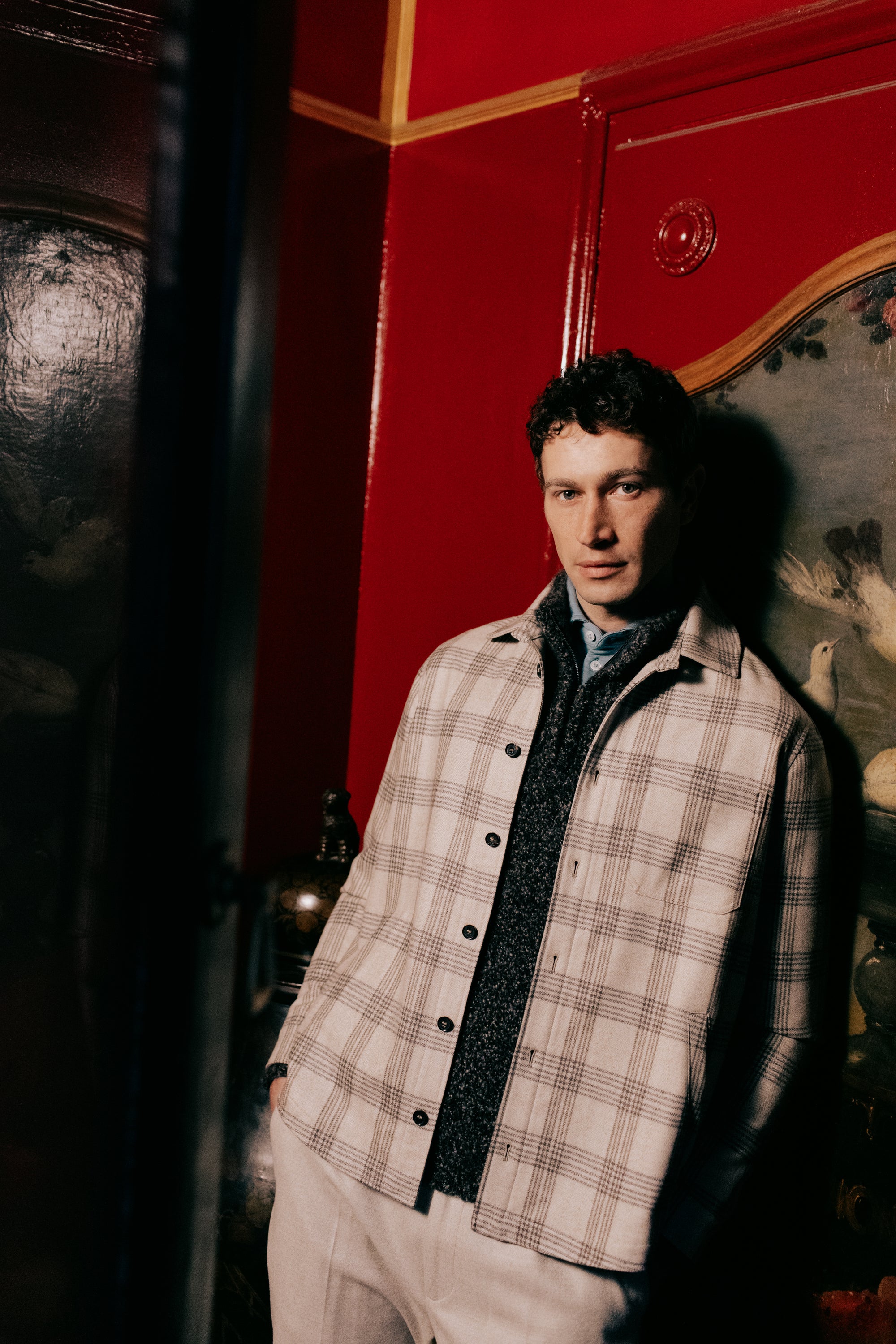 Extra Fine Wool Overshirt with Exclusive Design by Lanificio Fratelli Tallia Di Delfino