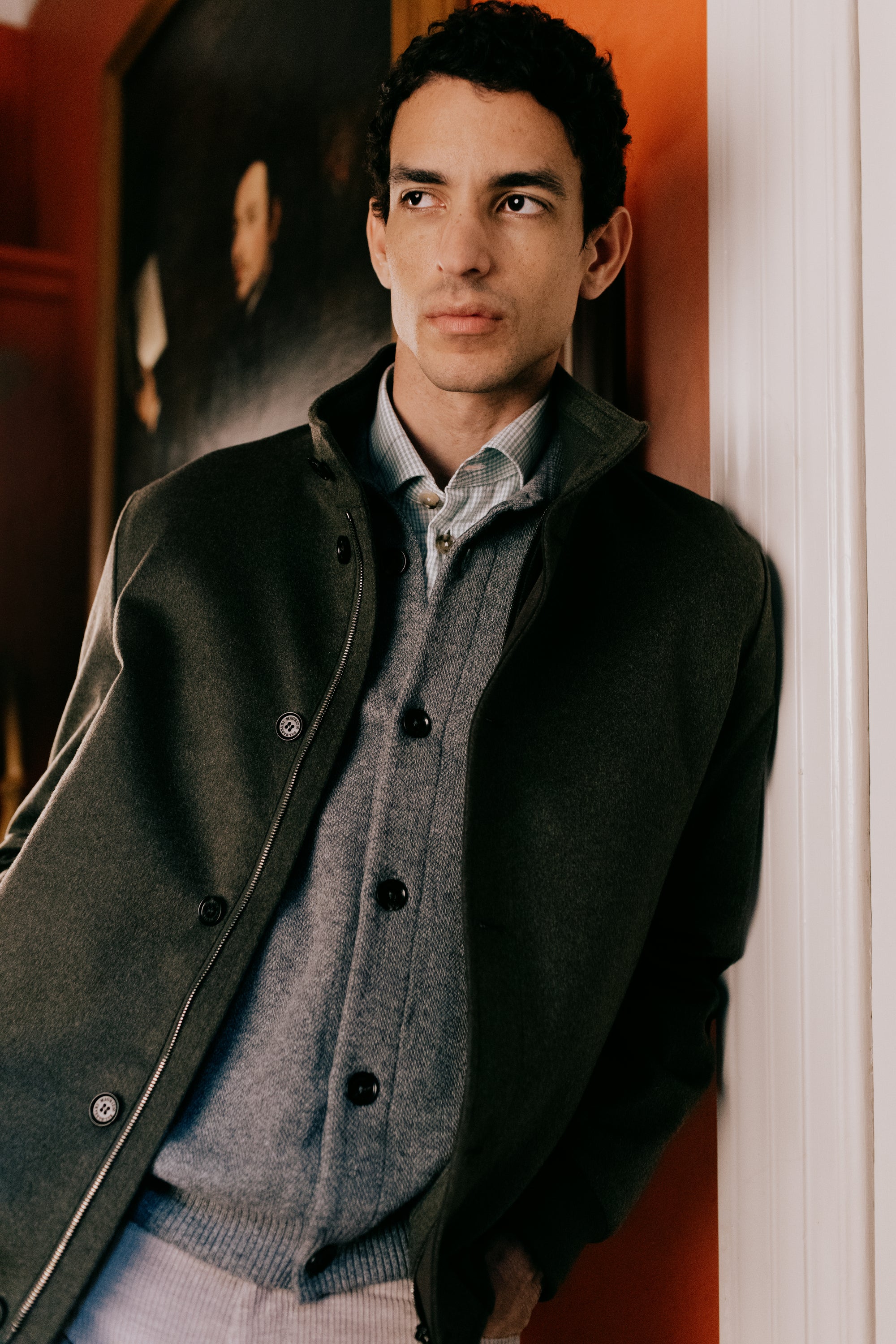 Piquet Knit Blouson In Wool And Cashmere